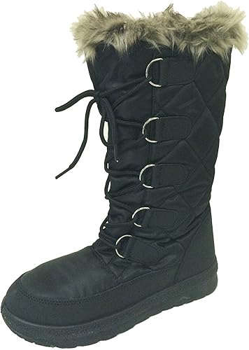 women's snow boots with side zipper