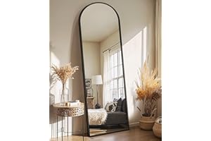 Delma Arched Mirror Full Length,Standing Mirror Full Body,Large Floor with Stand for Wall Entryway Door Bedroom Bathroom Living Room