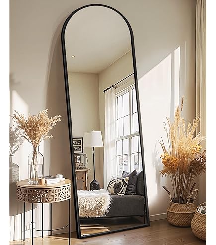 Aluminum Frame Large Mirror, 59"x16" Full Length Mirror