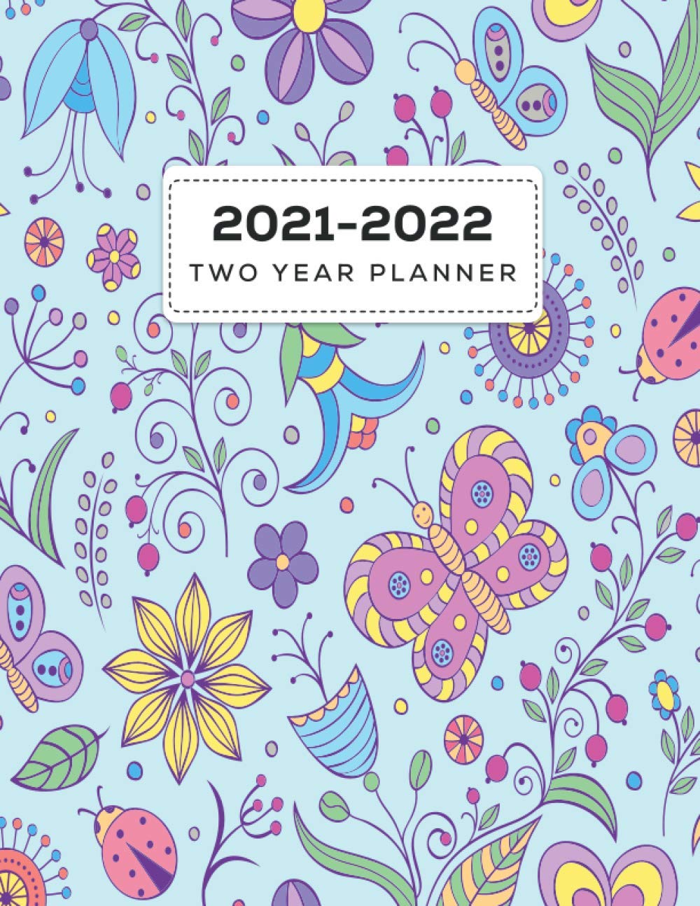 2021-2022 Two Year Planner: 24 Months Calendar Monthly Planner Schedule Organizer Federal Holidays Daily Appointment Notebook Password Log & Birthday Reminder