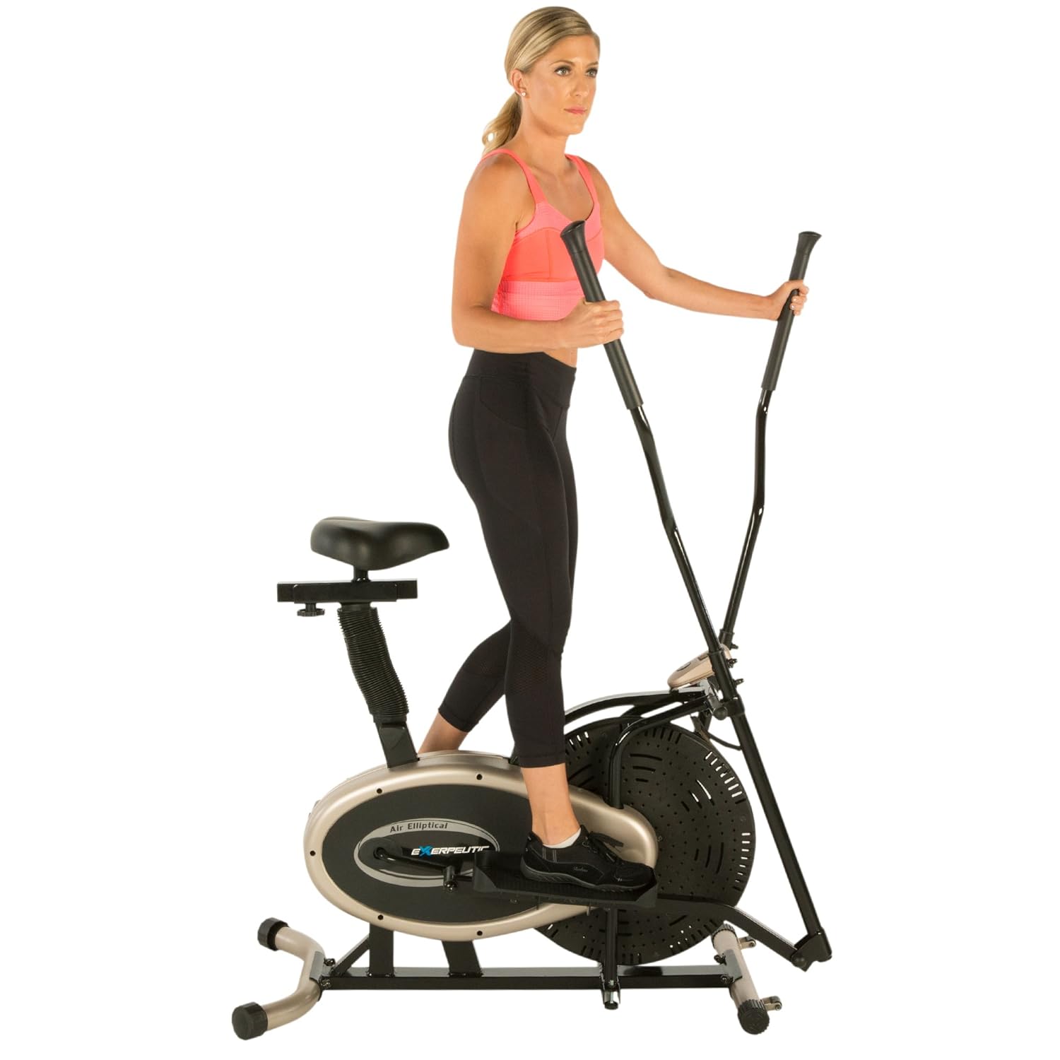 exerpeutic gold elliptical and exercise bike dual trainer