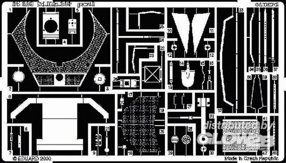 Eduard Accessories 35322 Model Building Accessories Special Motor Vehicle 223 Lightweight Armoured Carriage for Tamiya Construction Kit 35268