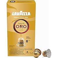 Lavazza Qualita Oro Medium Roast Coffee Capsules Compatible with Nespresso Original Machines, Pack of 1