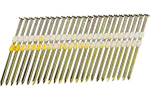BHTOP 3 1/4 Inch Framing Nails, 21 Degree EG Smooth Shank Plastic Collated Nails for Framing Nailer, 3 1/4 x .131,(500 per Box)