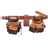 Occidental Leather Seven Bag Framer Set - Medium - 23 Pockets &amp; Tool Holders - Premium Top-Grain Leather - Made in USA