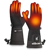 Heated Glove Liners Men Women,Rechargeable Battery Heated Motorcycle Ski Snow Warmer Gloves