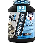 BPI Sports Whey HD Ultra Premium Protein Powder Isolate | Workout Whey Protein Powder for Men & Women for Muscle Gain | Milk Protein Concentrates | Milk and Cookies, 4.07 Pound