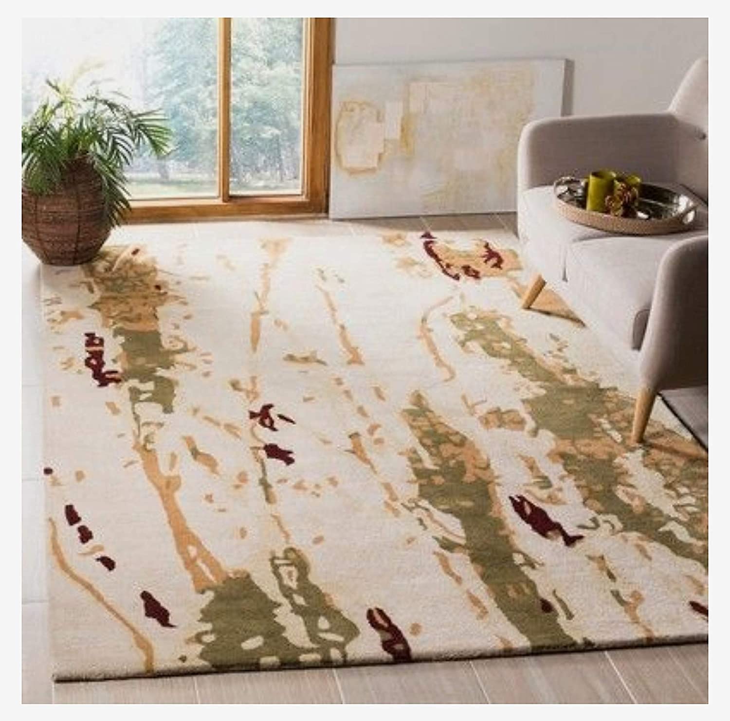 Buy Bhadohi Carpet Industries Handmade Tufted Pure Woollen Export