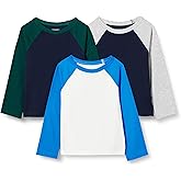 Amazon Essentials Boys and Toddlers' Long Sleeve Cotton T-shirts