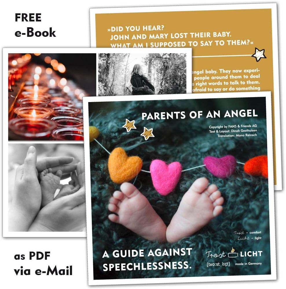 Trost LICHT “little star”, baby loss candle, angel baby memorial gift