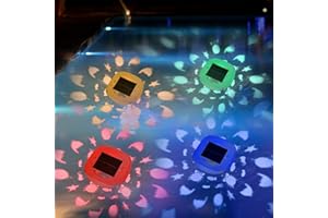 M.best Solar Pool Lights, 7 Modes 4 Color Changing IP67 Waterproof Floating Pool Lights for Swimming Pool,Bath,Pond,Spa,Aquarium,Lawn,Yard,Landscape and Party Decoration (2 pack)