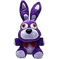 FNAF Nights Plush Toys - Bonnie Plush Stuffed Animal Rabbit Plush Toy for Children, Boys & Girls, Purple, 10 Inches