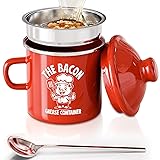 PGYARD Mini Bacon Grease Saver With Strainer - 15OZ