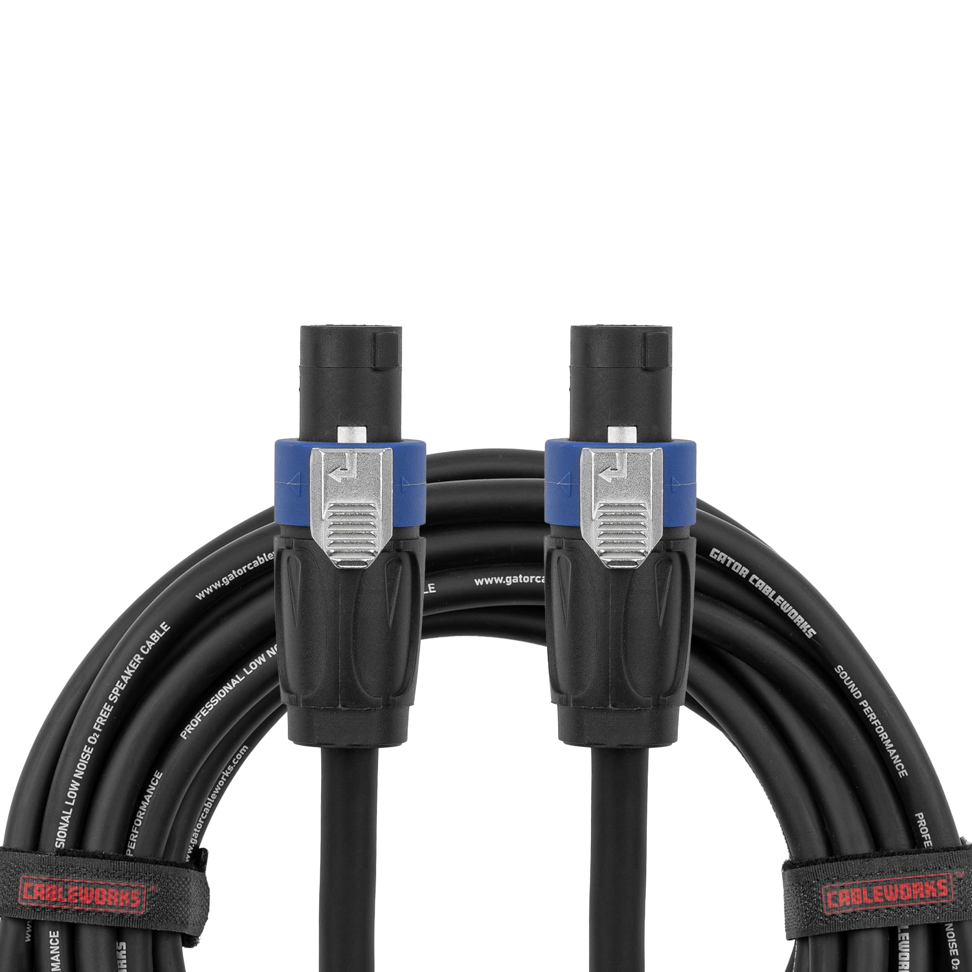 Gator Cableworks GCWC‑SPK‑50‑2TL 50ft Twist‑Lock to Twist‑Lock Speaker Cable – Low Capacitance for PA and Audio Systems