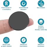 FINDMAG 12 Pack 30x3mm Neodymium Magnets 8 kg Pull Black Disc with Adhesive view 3