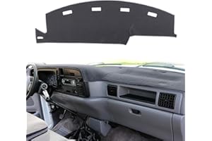 HanLanKa Dashboard Cover Dash Cover Mat Pad Custom Fit for Dodge Ram 1500 2500 3500 1994 1995 1996 1997 (Ram 94-97, Gray)