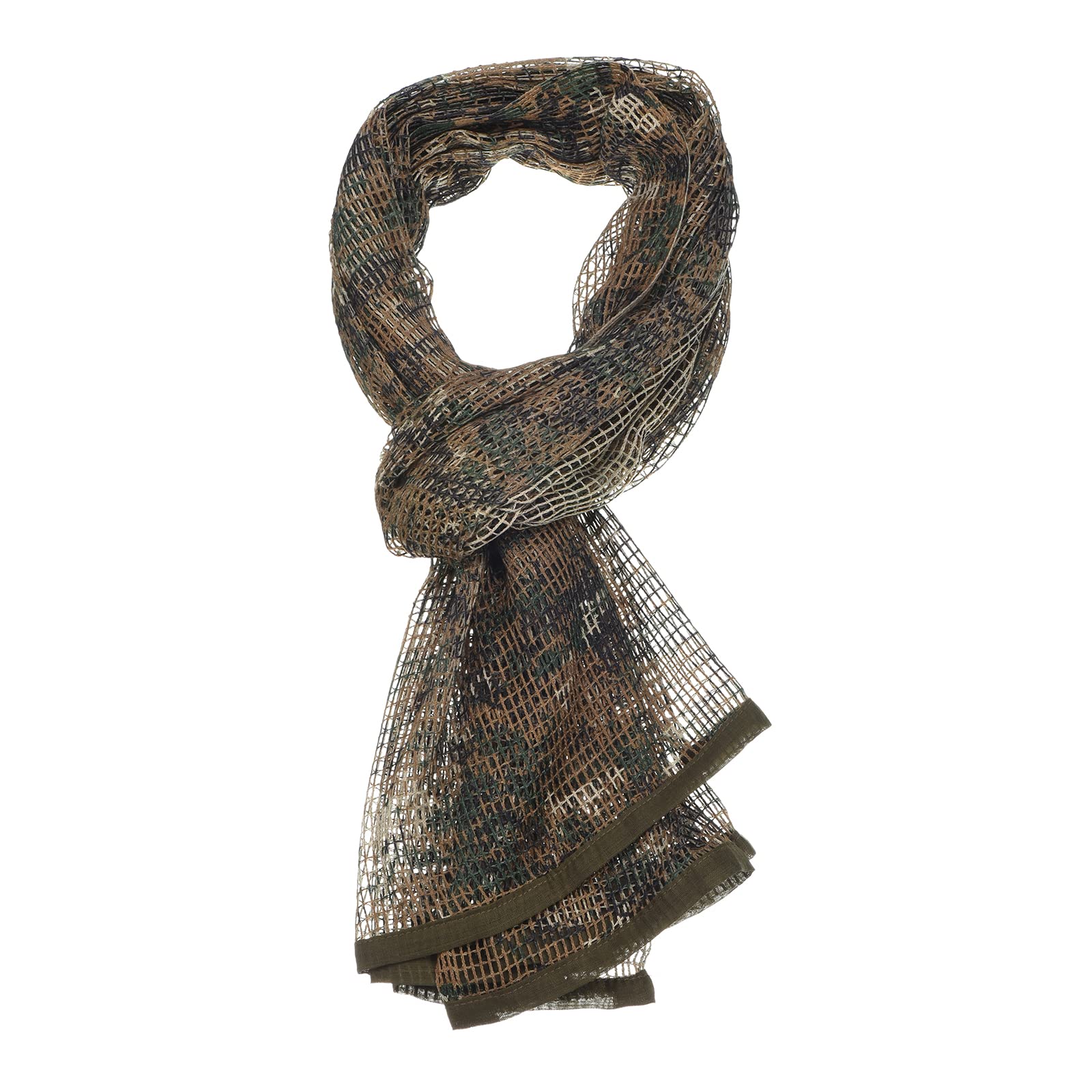 PATIKIL 71"x35" Camouflage Netting Camo Scarf, Netting Veil Mesh Neck Scarves Desert Mesh Scarves for Outdoor Activities, Jungle Camo