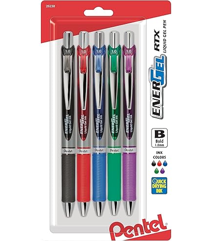 Pentel Energel X Retractable Gel Pen - Blue Ink Bold Point BL110C