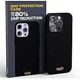 WAVEBLOCK EMF Protection Silicone iPhone Case, Radiation Blocker Cell Phone Case, 5G Shield Reduction, Lightweight, USA Patented and Tested in FCC Lab, iPhone 15 Pro Black