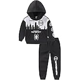 Marvel Spider-Man Boys Hoodie and Pants Set for Toddlers and Big Kids