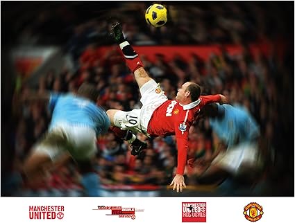 Manchester United Wayne Rooney Bicycle Kick Mural Wall Graphic Wall Decals Amazon Canada