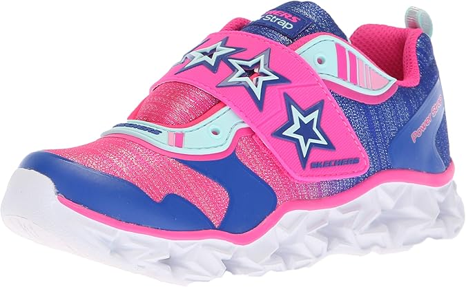 skechers junior girls galaxy lights silver