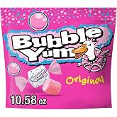 BUBBLE YUM Original Bubble Gum Bag, 10.58 oz | Original Flavor Bubble Gum Pieces, Individually Wrapped for Birthday Parties, Road Trips, Desk Drawers and Sweet Treats