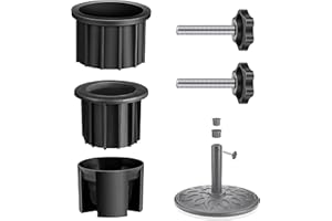 KAWENDE Umbrella Base Stand Hole Ring Plug Cover, Umbrella Stand Base Screw Umbrella Pole Cap, for Cap Patio Umbrella Stand Replacement Parts, Outdoor Patio Umbrella Accessories