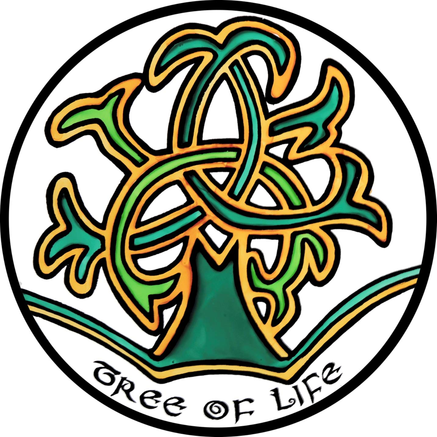 Static Window Cling in a Tree of Life Design