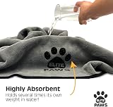 Elite Paws Ultra-Absorbent Luxury Dog Towel 140x70cm 2 Pack Charcoal Grey view 3