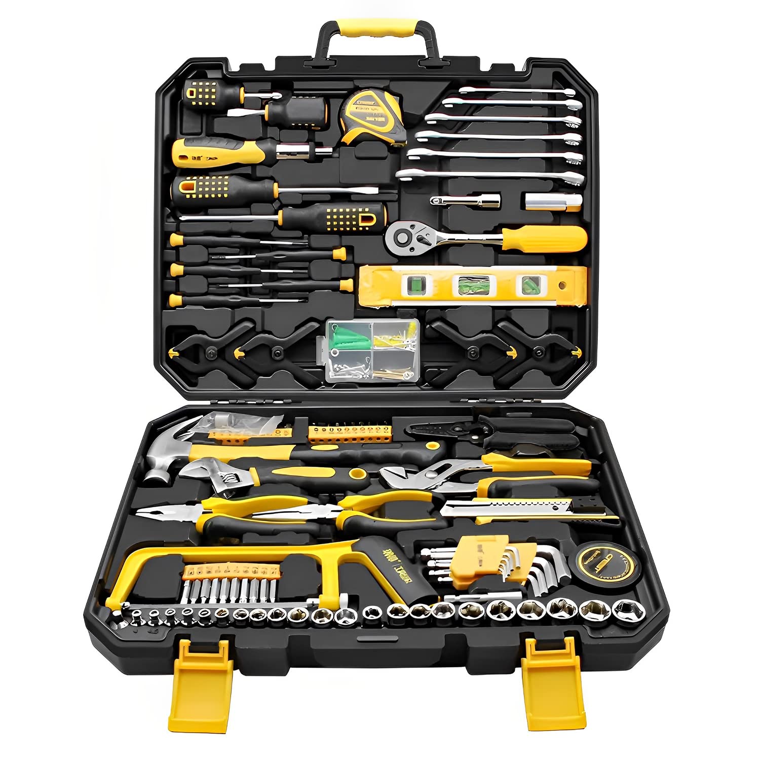Photo 1 of Liakai 168 Piece Socket Wrench Auto Repair Tool Combination Package Mixed Tool Set Hand Tool Kit with Plastic Toolbox Storage Case