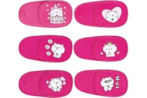 6pcs Eye Patches for Kids Glasses, Soft Pink Cat Eye Patch Medical Occlusion Eye Patch Cover Reusable Over Lens Eyepatch for 
