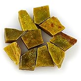 CRYSTALINES 10pcs Natural Raw Green Opal Gemstones, Rough Stones, DIY Jewelry Making, Wholesale Bulk Loose Supply, Chakra Healing Crystals, Opal Rough Birthstone, 45carats