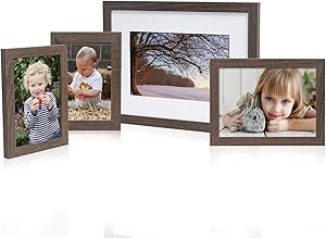 Decent Home Picture Frames Set of 10,Photo Frame Collage for Wall or Tabletop Display (Brown)
