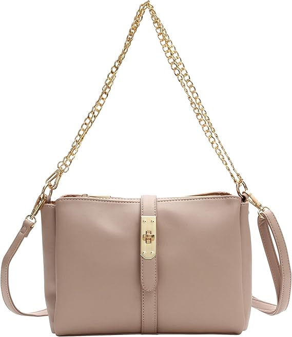 Amazon Clan クラン ショルダーバッグ レディース 2way 軽量 ミニ スクエア 斜めがけ グレージュ Clan ショルダーバッグ