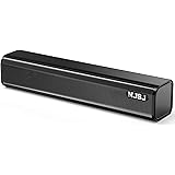 NJSJ Computer Soundbar Speakers,USB Wired 3.5 mm AUX-in Stereo PC Speakers,Small Sound Bar for TV Desktop Laptop Monitor Tabl