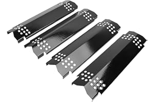 WEBROIL Grill Heat Plates for Nexgrill 720-0830H 5 Burner 720-0888 720-0888N 720-0882A 720-0882S, 6 Burner 720-0896B, 720-0898 Gas Grill,Heat Shield Replacement for Home Depot 4 Burner,Porcelain Steel