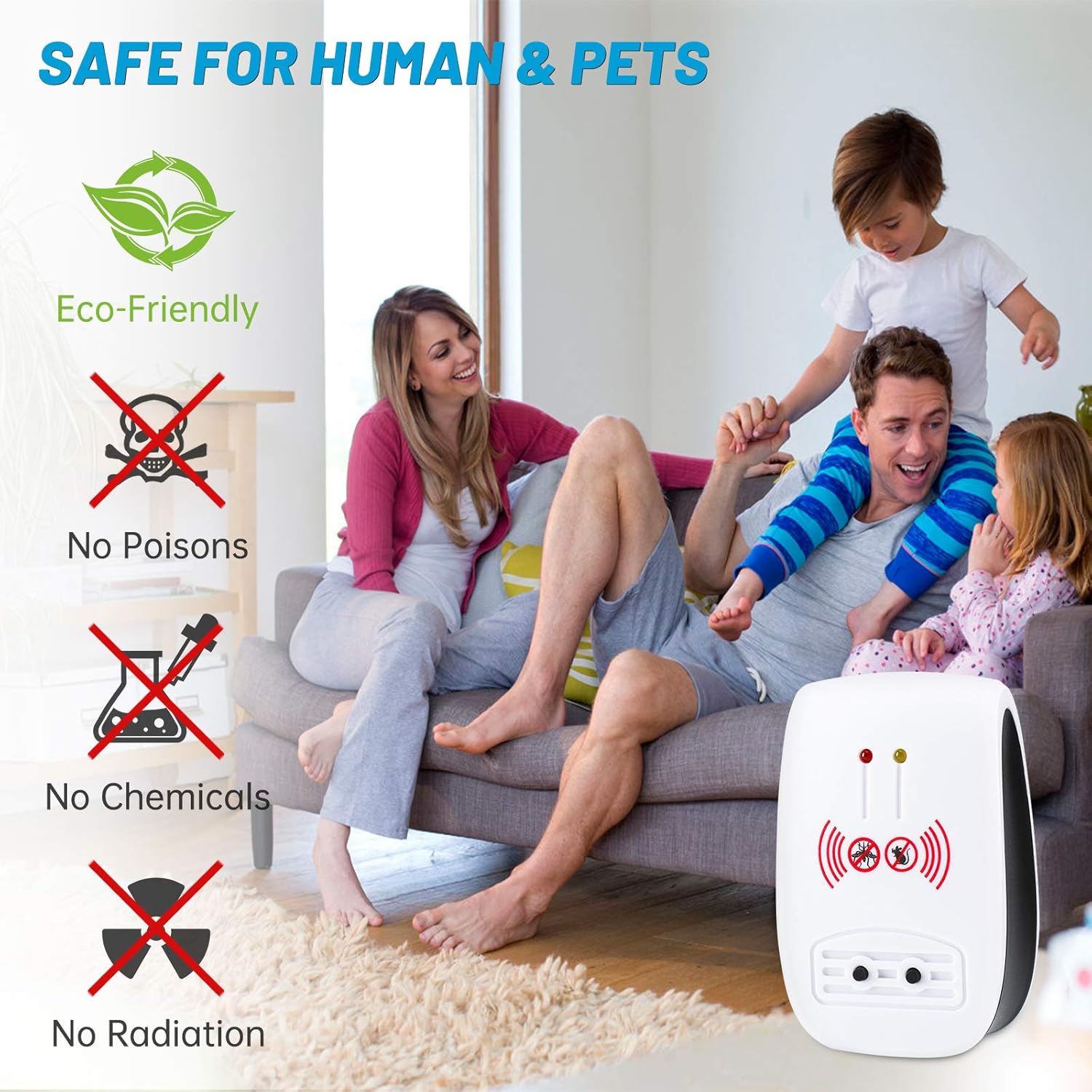 Shootingstar Ultrasonic Pest Repeller Plug in, Upgraded Indoor Ultrasonic Pest Reject 6 Pack, Pest Control Pest Repellent Sonix Repeller for Rodents, Cockroaches, Insects, Bugs and Ants : Garden & Outdoor
