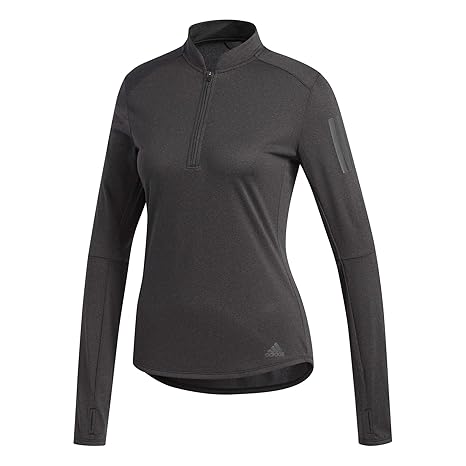 adidas Damen Own The Run Zip Long Sleeved T-Shirt