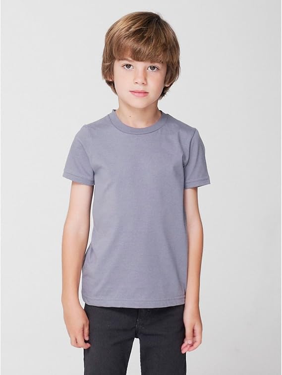 Amazon Co Jp アメリカンアパレル American Apparel 無地 キッズ ジュニア 子供用 ショートスリーブtシャツ 半袖 Tシャツ 半袖カットソー トップス 定番 男女兼用 2歳 スレート 服 ファッション小物
