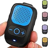 ShellHome Wearable Bluetooth Speaker, 30H Working Time Clip-On Wireless Jobsite Pro Water-Resistant Portable Speaker — Built-in Mic for Hands-Free Music and Calls, Blue, Non-Magnet