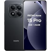 XIAOMI REDMI Note 15 Pro Celular 8G RAM+256G ROM Negro Cámara de 200MP | Resistencia al polvo y al agua IP65; Batería de 6500