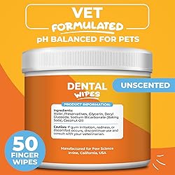Paw Science Dog & Cat Teeth Cleaning Wipes - Dental