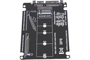 Zopsc M.2 NGFF BKey SSD to SATA Adapter, Shockproof Elastic Connector for 2230 2242 2260 2280 SSDs, Shockproof Connector, Sta