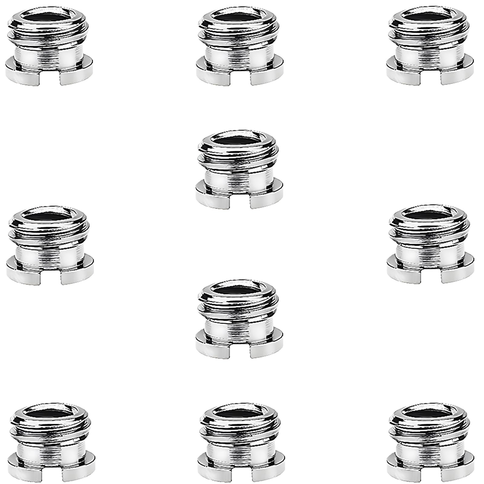 CESFONJER Camera Adapter, 10pcs 1/4" to 3/8" Reducer Bushing Convert Screw Adapter for DSLR Tripod Monopod Camera Microphone Stand Ballhead