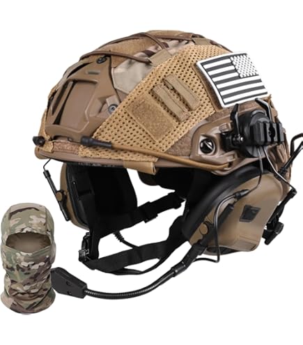 Full-Face Military Tactical Helmet With Mask & Goggles – For Airsoft, Paintball, Safety Protection