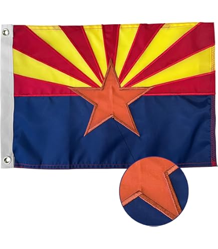 SAJ-1280Z ハカランダ Amazon.com : FRF FLAG Arizona Boat Flag 12x18 Inch, Double