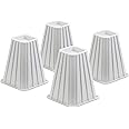 Honey-Can-Do STO-01006 Stackable Bed Risers, 4-Pack, White 300 lbs