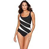 Miraclesuit Women's Swimwear Spectra Helix DD-Cup Tummy Control Scoop Neckline Underwire Bra One Piece Swimsuit