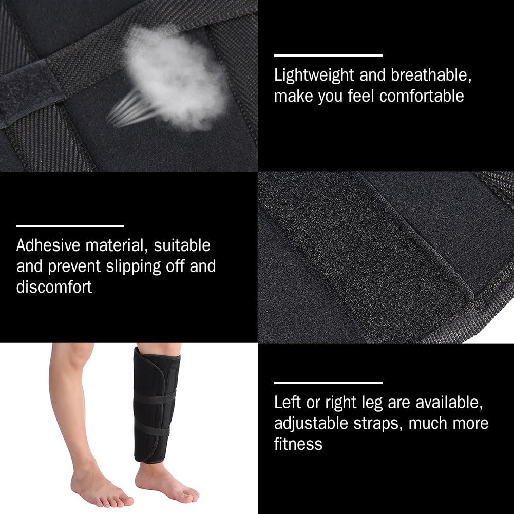 Calf Support Bandage, Calf Compression Sleeves Adjustable Strap Tibia and Fibula Fracture Brace